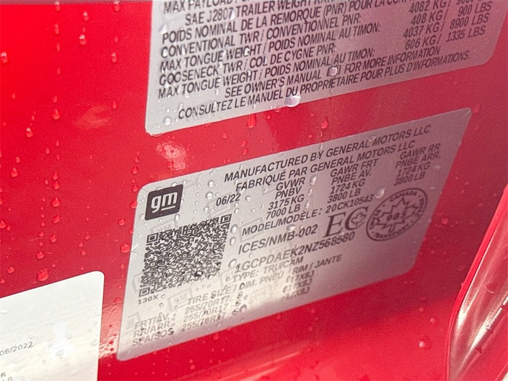 2022 Chevrolet Silverado 1500 WT