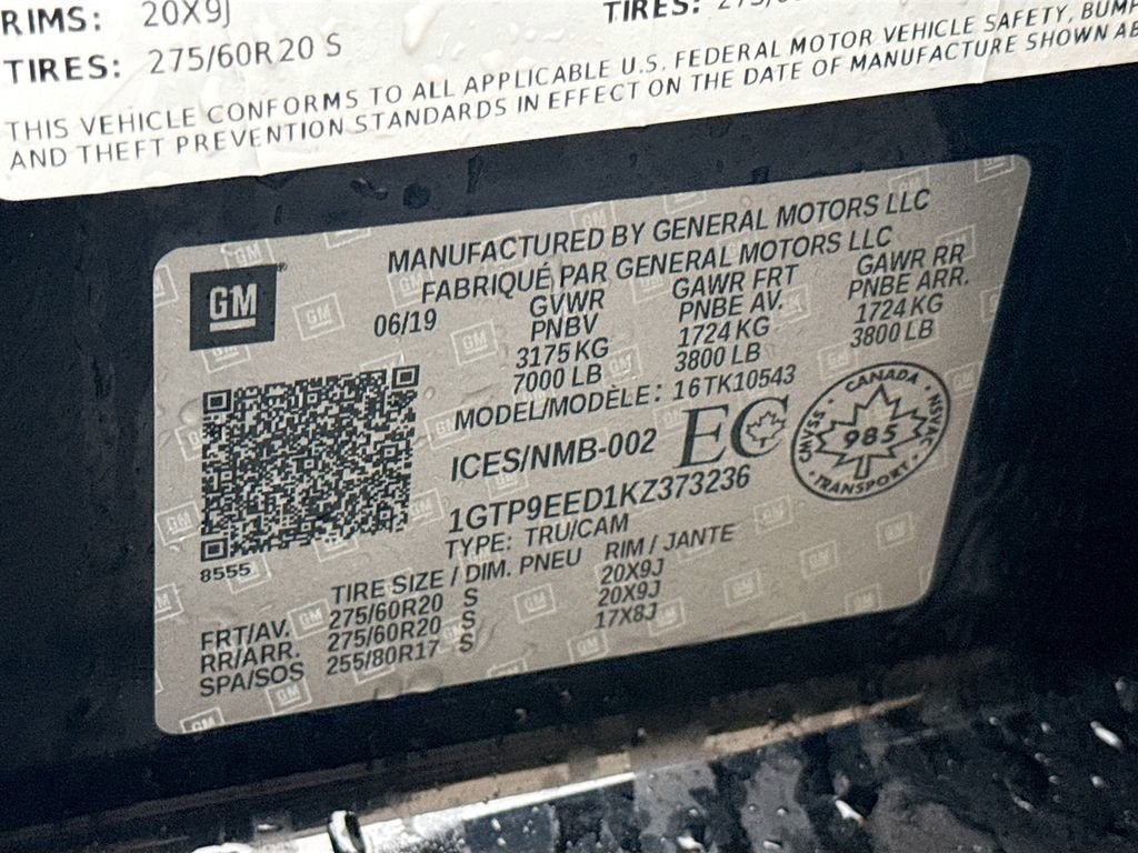 2019 GMC Sierra 1500 AT4