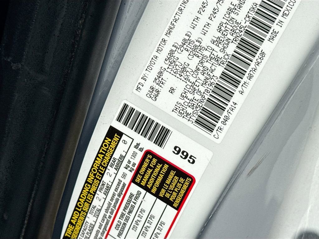 2023 Toyota Tacoma 4WD SR