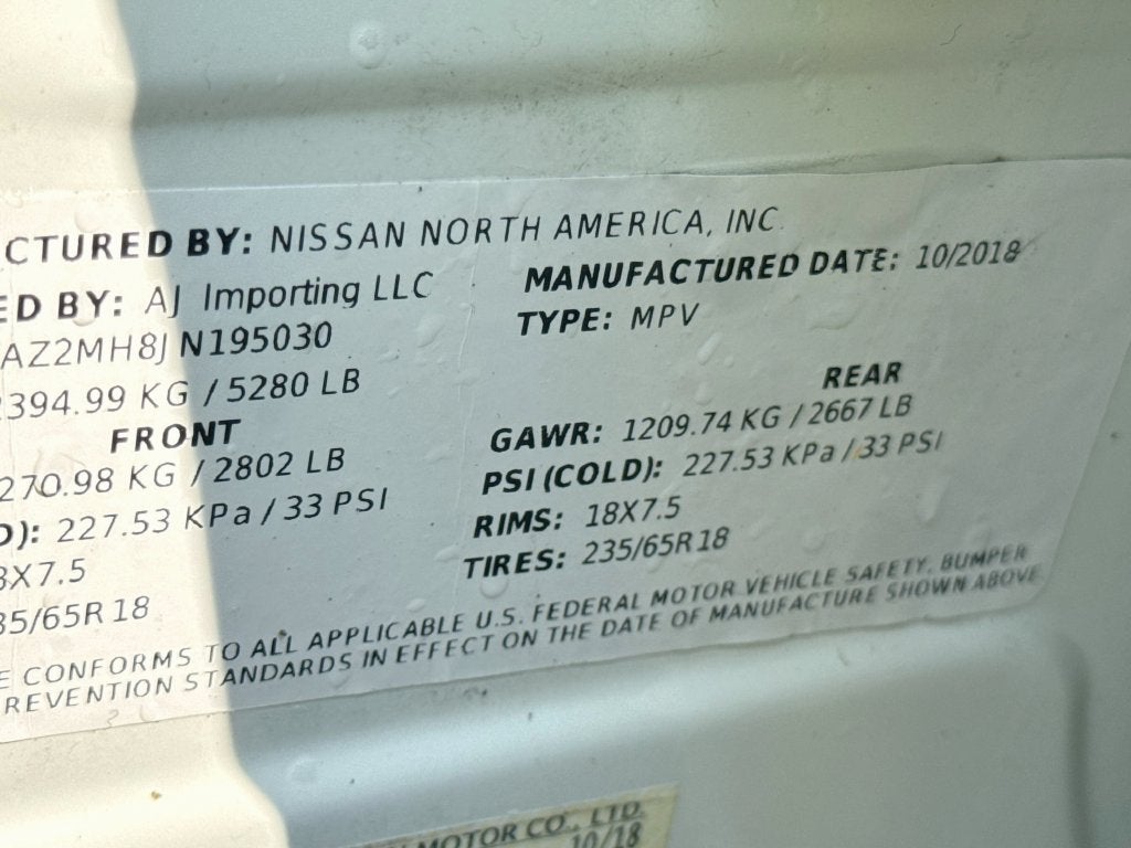 2018 Nissan Murano S