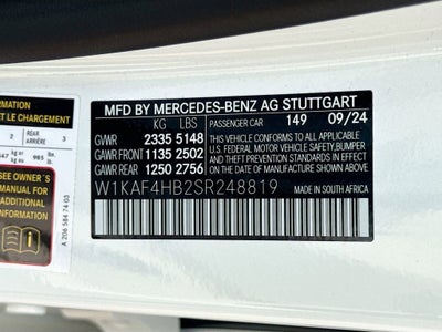 2025 Mercedes-Benz C-Class C 300