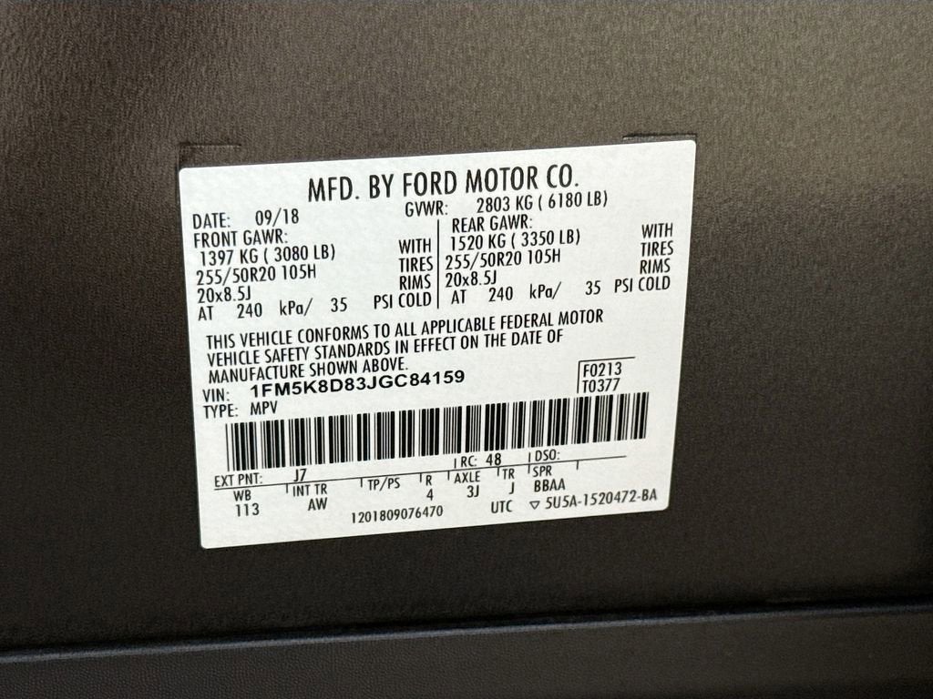 2018 Ford Explorer XLT