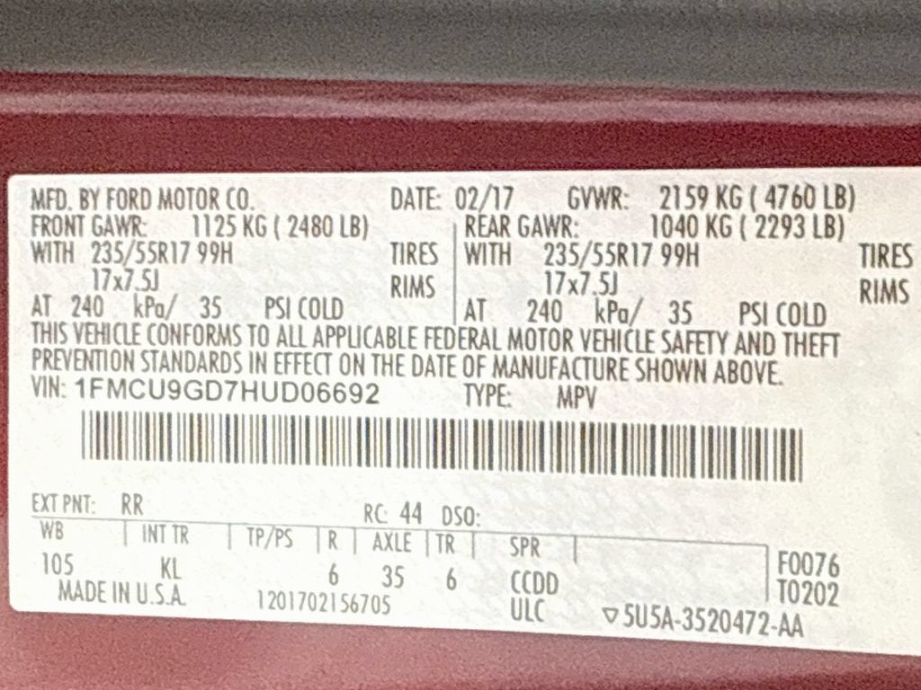 2017 Ford Escape SE