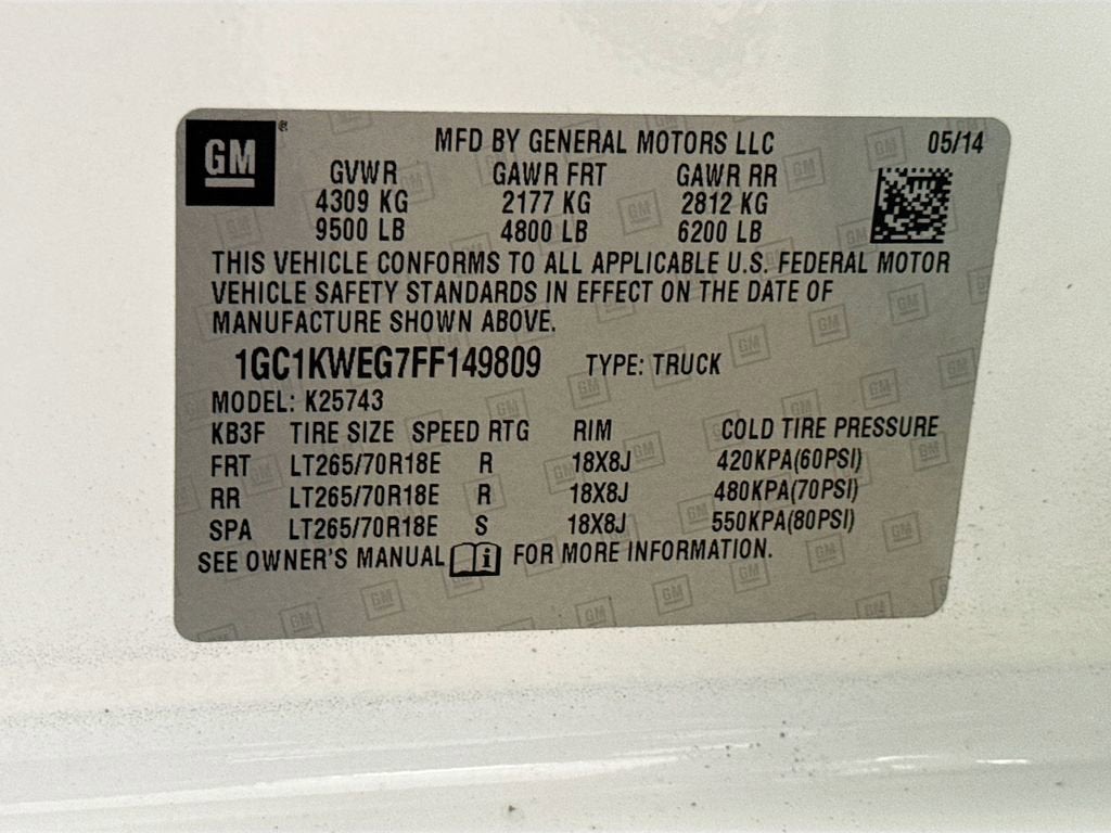 2015 Chevrolet Silverado 2500 HD LTZ