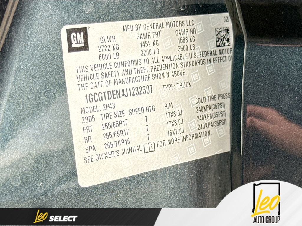 2018 Chevrolet Colorado 4WD Z71