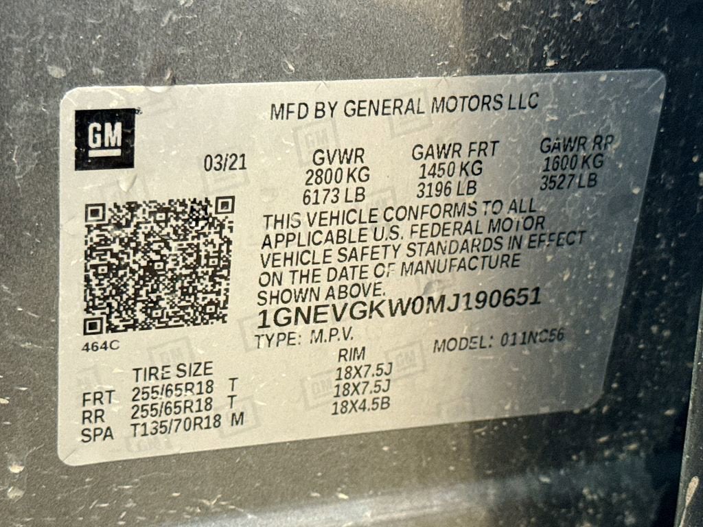 2021 Chevrolet Traverse LT Cloth