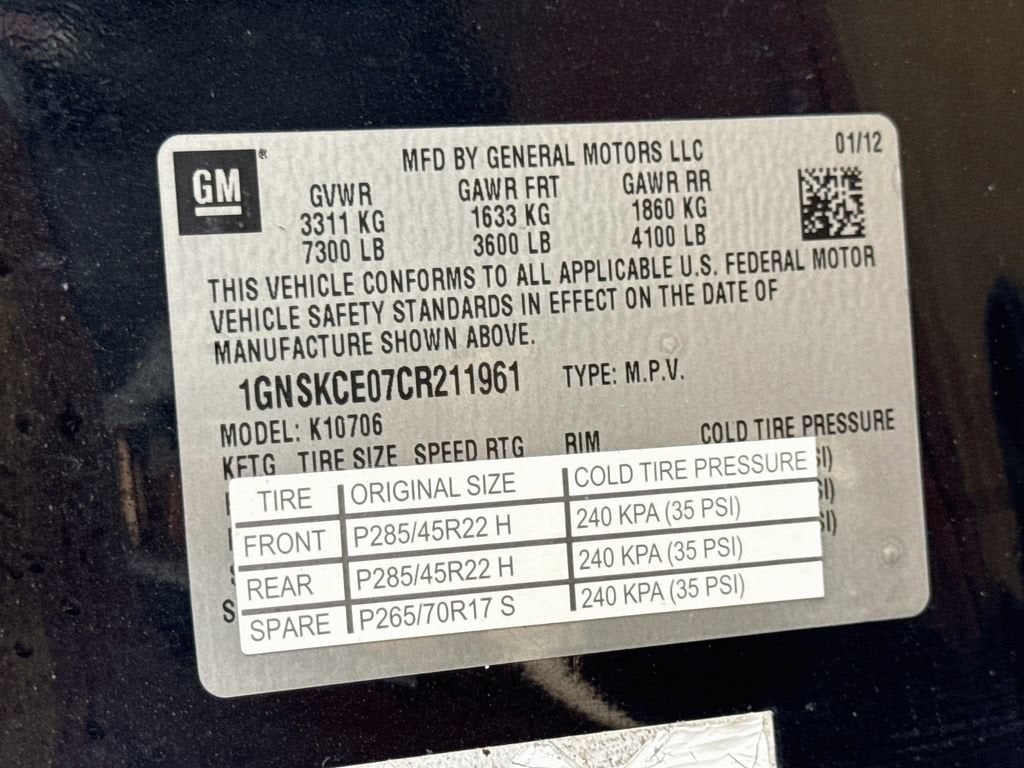 2012 Chevrolet Tahoe LTZ