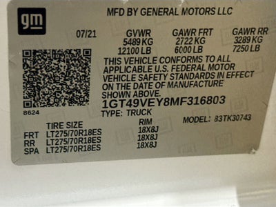 2021 GMC Sierra 3500 HD AT4