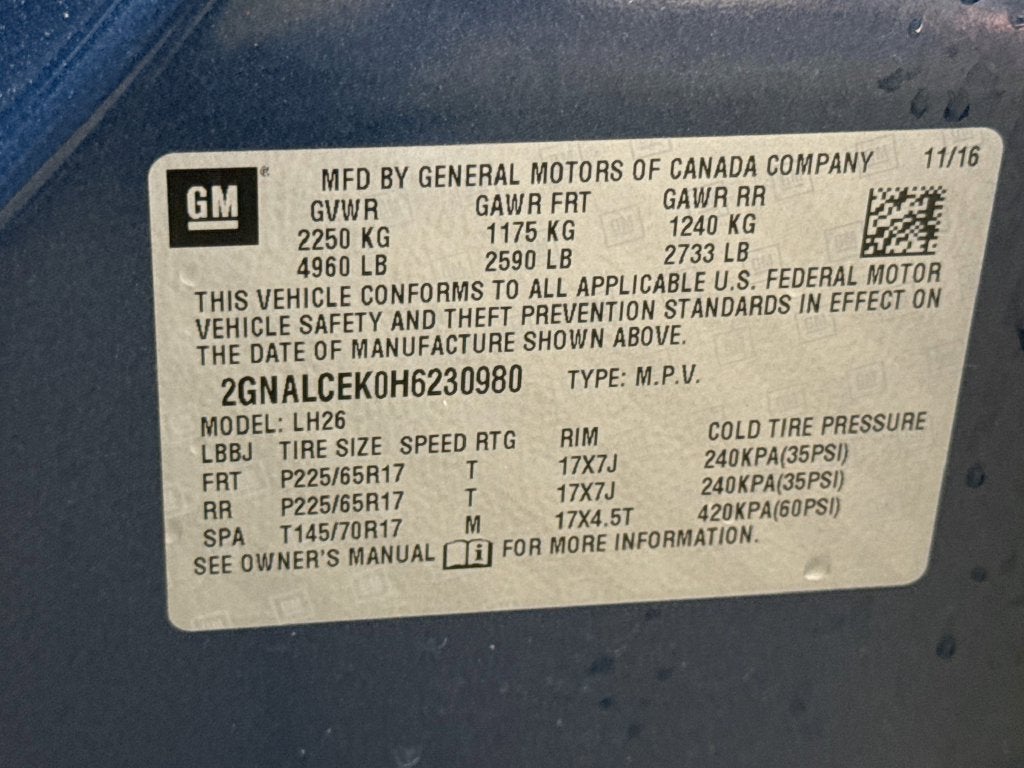 2017 Chevrolet Equinox LT
