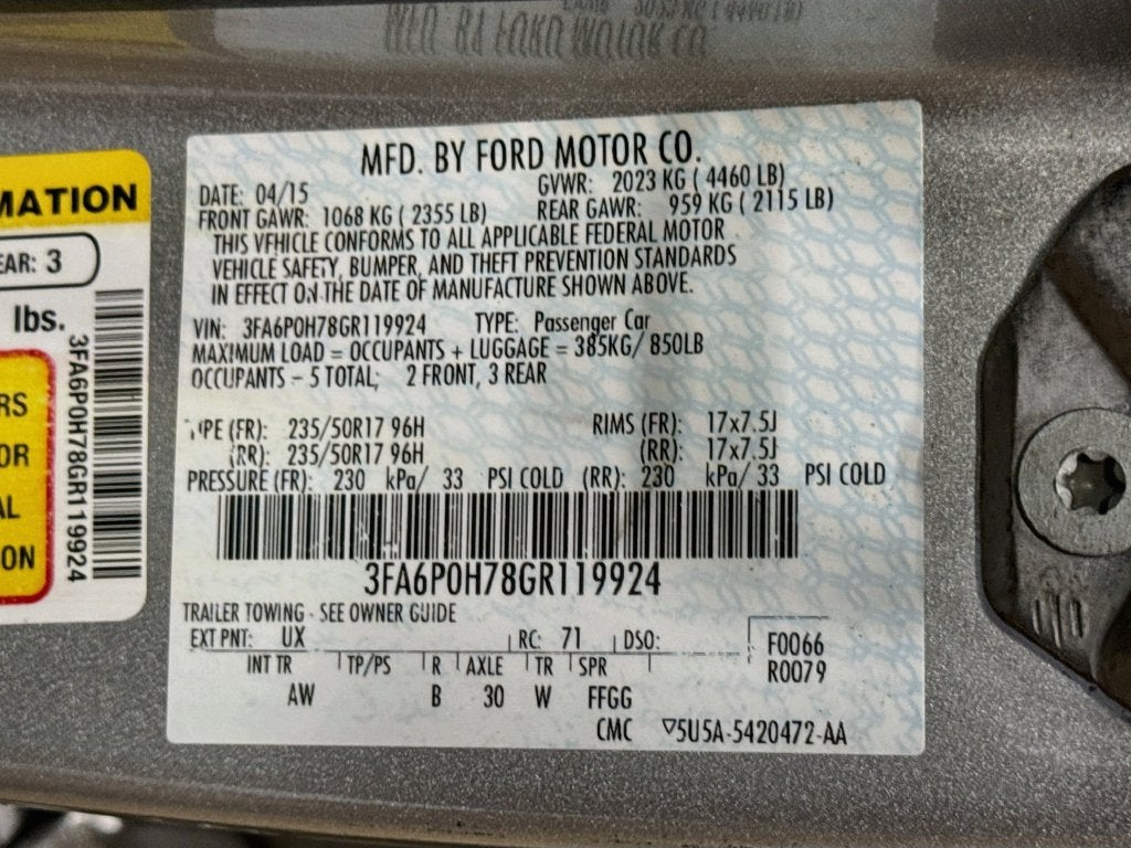 2016 Ford Fusion SE