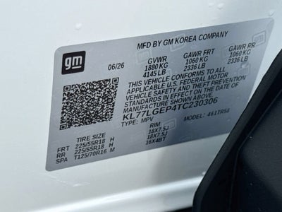 2026 Chevrolet Trax 1RS