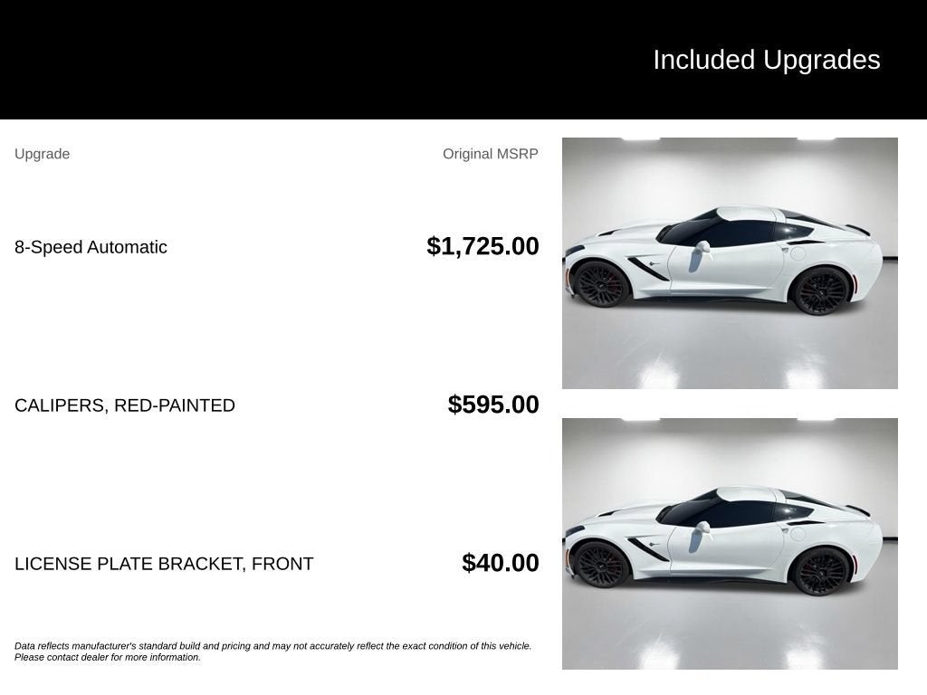 2018 Chevrolet Corvette Stingray 1LT