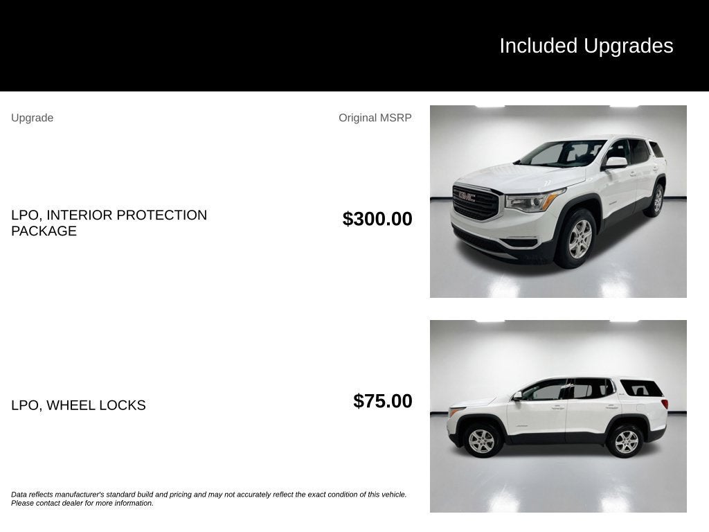 2019 GMC Acadia SLE