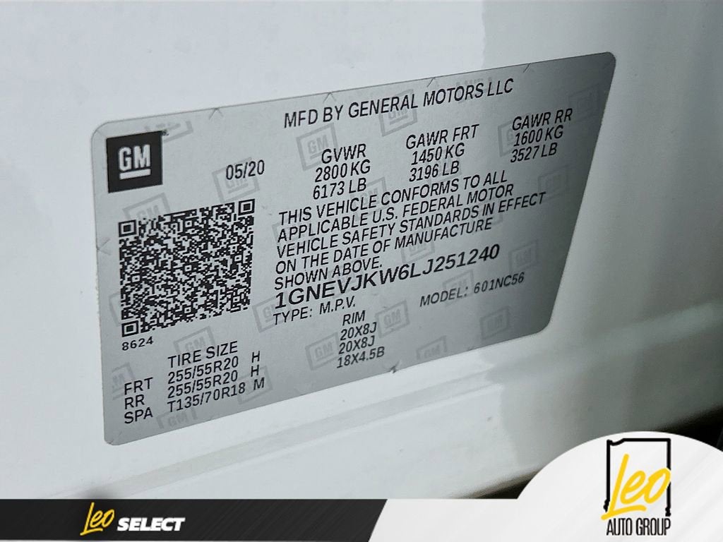 2020 Chevrolet Traverse RS