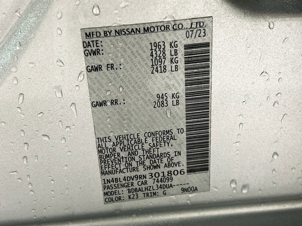 2024 Nissan Altima 2.5 SV