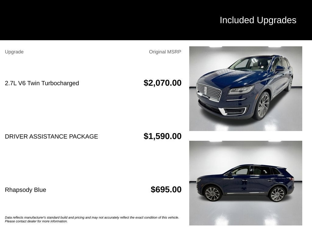 2019 Lincoln Nautilus Reserve