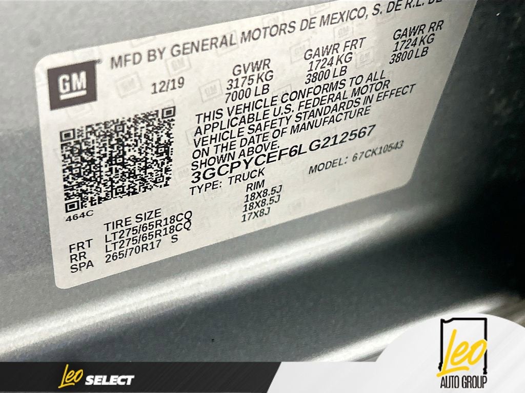 2020 Chevrolet Silverado 1500 Custom Trail Boss