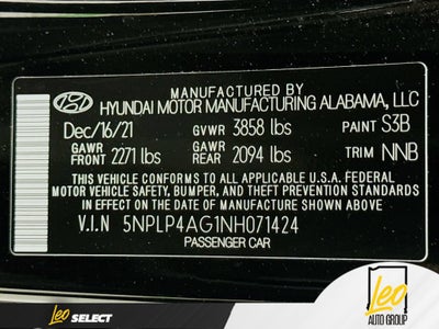 2022 Hyundai Elantra Limited