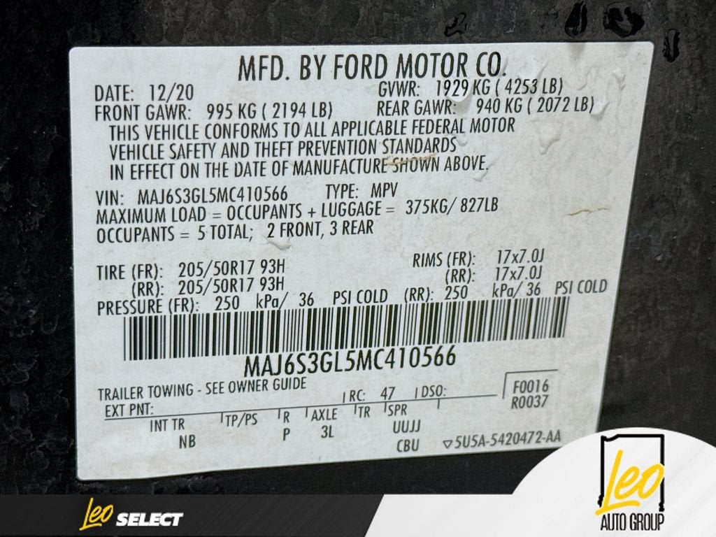 2021 Ford EcoSport SE